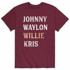 Licensed Character Men's Waylon Willie Kris Tee Black