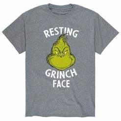 Licensed Character Men's Dr. Seuss The Grinch Face Tee Royal Blue -Licensed Character Shop unnamed file 1383