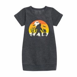 Licensed Character Girls 7-16 Sasquatch Halloween Fleece Dress