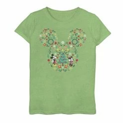 Licensed Character Girls 7-16 Disney Mickey And Minnie Holiday Mashup Tee