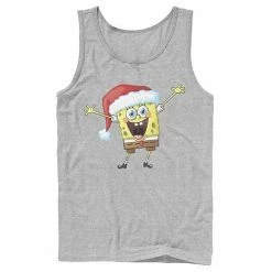 Licensed Character Men's Spongebob Squarepants One Happy Sponge Holiday Tank Top Royal -Licensed Character Shop unnamed file 13991