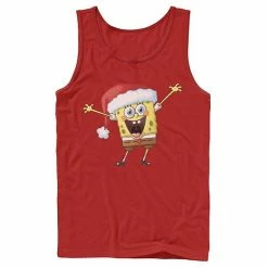 Licensed Character Men's Spongebob Squarepants One Happy Sponge Holiday Tank Top Royal -Licensed Character Shop unnamed file 13992