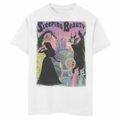 Licensed Character Men's Disney Sleeping Beauty Aurora Maleficent Poster Tee Athletic Heather -Licensed Character Shop unnamed file 13997