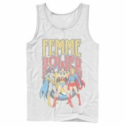 Licensed Character Men's DC Comics Justice League Vintage Femme Power Tank Athletic Heather -Licensed Character Shop unnamed file 14002