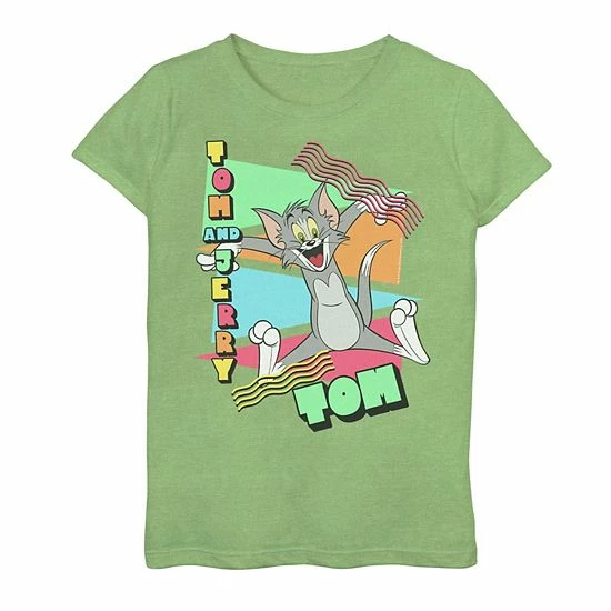 Licensed Character Girls 7-16 Tom & Jerry 90S Triangle Graphic Tee Pink 8 Licensed Character Girls 7-16 Tom & Jerry 90S Triangle Graphic Tee Pink - Image 6