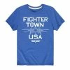 Licensed Character Boys 8-20 Top Gun Fighter Town USA Graphic Tee Black