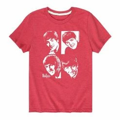 Licensed Character Boys 8-20 The Beatles Members Graphic Tee Red -Licensed Character Shop unnamed file 14057