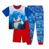 Licensed Character Boys 4-10 Sonic The Hedgehog Top, Shorts & Pants Pajama Set -Licensed Character Shop unnamed file 1406