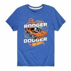 Licensed Character Boys 8-20 Hot Wheels Rodger Dodger Graphic Tee Blue