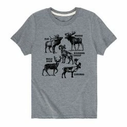 Licensed Character Boys 8-20 Northern Deer Species Graphic Tee Green -Licensed Character Shop unnamed file 14102