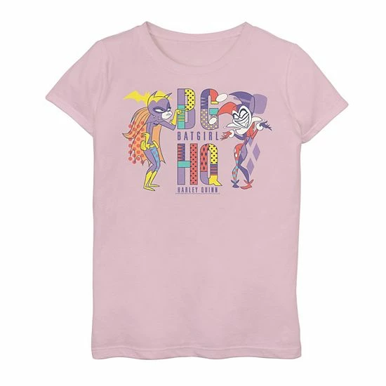 Licensed Character Girls 7-16 DC Comics Super Hero Girls Batgirl And Harley Quinn Graphic Tee Tahi Blue 3 Licensed Character Girls 7-16 DC Comics Super Hero Girls Batgirl And Harley Quinn Graphic Tee Tahi Blue