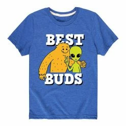 Licensed Character Boys 8-20 Best Buds Alien Big Foot Graphic Tee