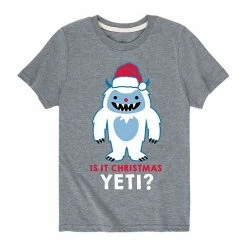 Licensed Character Boys 8-20 Is It Christmas Yeti Graphic Tee Grey -Licensed Character Shop unnamed file 14187