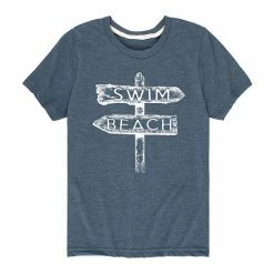 Licensed Character Boys 8-20 Swim Beach Sign Tee Blue 2 -Licensed Character Shop unnamed file 14200