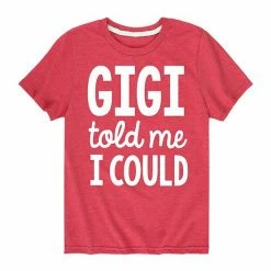 Licensed Character Boys 8-20 Gigi Told Me I Could Graphic Tee Red