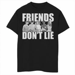 Licensed Character Boys 8-20 Netflix Stranger Things Friends Don't Lie Group Shot Graphic Tee