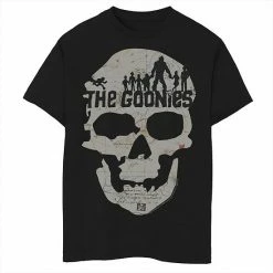 Licensed Character Boys 8-20 The Goonies Skeleton Map Poster Tee