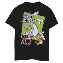 Licensed Character Boys 8-20 Tom & Jerry Retro Portrait Tee