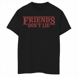 Licensed Character Boys 8-20 Netflix Stranger Things Friends Don't Lie Logo Style Graphic Tee