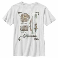 Licensed Character Boys 8-20 Nintendo Zelda Breath Of The Wild Colorful Bow Master Sword Graphic Tee