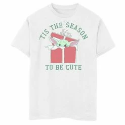 Licensed Character Boys 8-20 Star Wars Christmas The Child Aka Baby Yoda 'Tis The Season To Be Cute Graphic Tee
