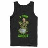 Licensed Character Men's Marvel Christmas I Am Groot Cartoon Tank -Licensed Character Shop unnamed file 14270