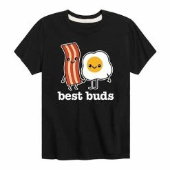 Licensed Character Boys 8-20 Best Buds Bacon Egg Tee Black -Licensed Character Shop unnamed file 14279