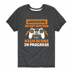 Licensed Character Boys 8-20 Do Not Disturb High Score Graphic Tee Grey -Licensed Character Shop unnamed file 14282