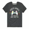 Boys Licensed Character Vid'eo Games Are Calling Graphic Tee Grey -Licensed Character Shop unnamed file 14283