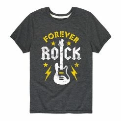 Licensed Character Boys 8-20 Forever Rock Grahic Tee Black