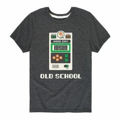 Licensed Character Boys 8-20 Old School Football Graphic Tee Black