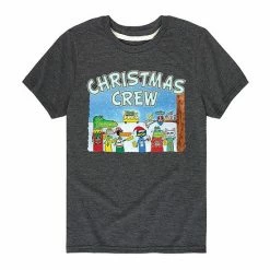 Licensed Character Boys 8-20 Pete The Cat Christmas Crew Tee Black
