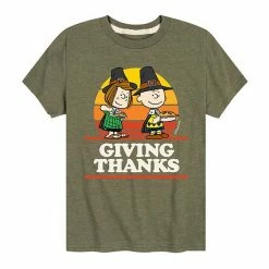Licensed Character Boys 8-20 Peanuts Giving Thanks Graphic Tee
