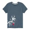 Licensed Character Boys 8-20 T Rex Christmas Skeleton Graphic Tee Blue -Licensed Character Shop unnamed file 14311