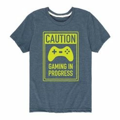 Licensed Character Boys 8-20 Caution Gaming In Progress Tee Blue -Licensed Character Shop unnamed file 14316