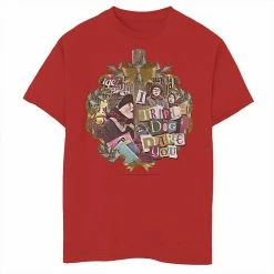 Licensed Character Boys 8-20 A Christmas Story I Triple Dog Dare You Collage Wreath Graphic Tee