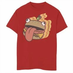 Licensed Character Boys 8-20 Fortnite Durr Burger Trippy Portrait Graphic Tee Red