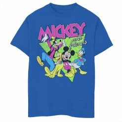 Licensed Character Disney Mickey Mouse Boys 8-20 Mickey 90's Friends Graphic Tee