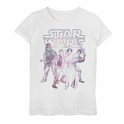 Licensed Character Girls' 7-16 Star Wars Rebel Group Graphic Tee White -Licensed Character Shop unnamed file 14356