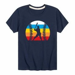 Licensed Character Boys 8-20 Retro Baseball Player Tee Black