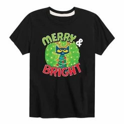 Licensed Character Boys 8-20 Pete The Cat Merry Bright Tee Navy -Licensed Character Shop unnamed file 14363