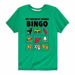 Licensed Character Boys 8-20 My Favorite Things Bingo Tee Grey -Licensed Character Shop unnamed file 14372
