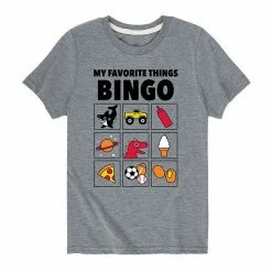 Licensed Character Boys 8-20 My Favorite Things Bingo Tee Grey -Licensed Character Shop unnamed file 14373
