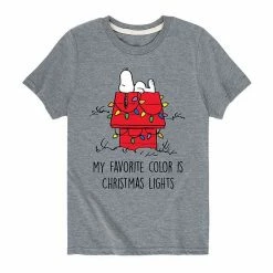 Licensed Character Boys 8-20 Peanuts Christmas Lights Graphic Tee Gray 7 Licensed Character Boys 8-20 Peanuts Christmas Lights Graphic Tee Gray -Licensed Character Shop unnamed file 14385
