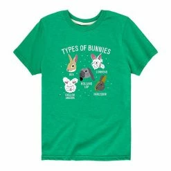 Licensed Character Boys 8-20 Types Of Bunnies Graphic Tee