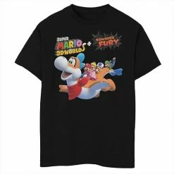 Licensed Character Boys 8-20 Nintendo Super Mario 3D & Bowsers Fury Group Portrait Tee