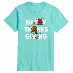 Licensed Character Men's Peanuts Happy Thanksgiving Tee Green -Licensed Character Shop unnamed file 1443