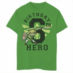 Licensed Character Boys 8-20 Nintendo Legend Of Zelda Link 6th Birthday Hero Triforce Logo Graphic Tee