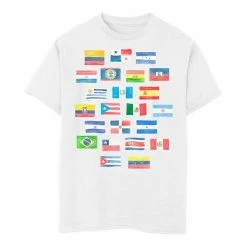 Licensed Character Boys 8-20 All Hispanic Heritage Month Flags Country Pride Tee