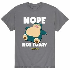 Licensed Character Men's Pokémon "Nope Not Today" Snorlax Tee Red -Licensed Character Shop unnamed file 1446